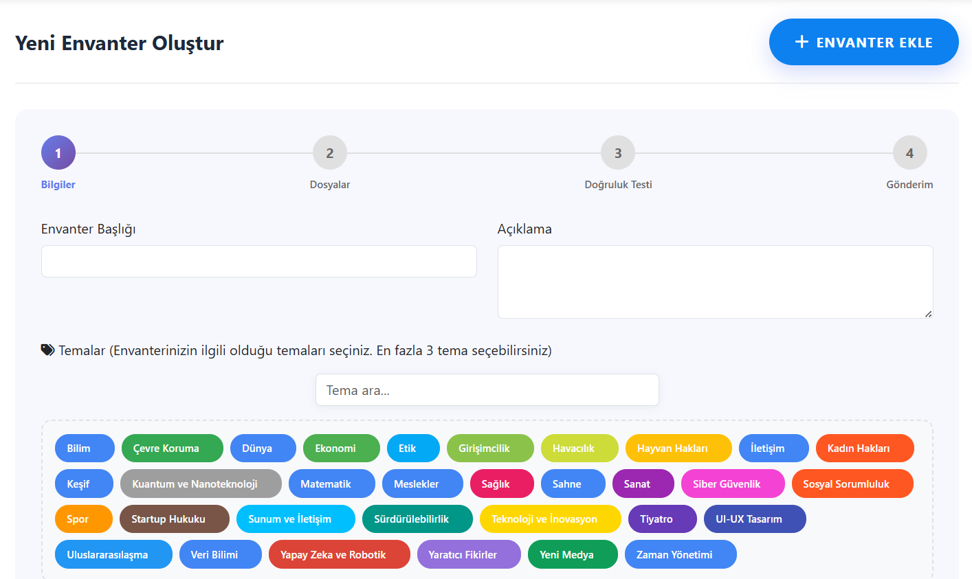 Kişisel Envanter Yönetimi