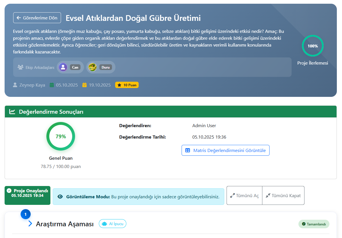 Proje Yönetimi - Takım Çalışması ve Planlama