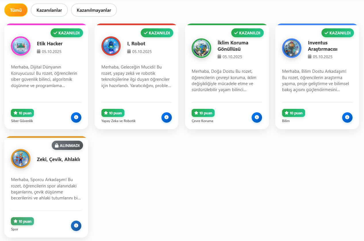 Rozet ve Sertifika Yönetimi